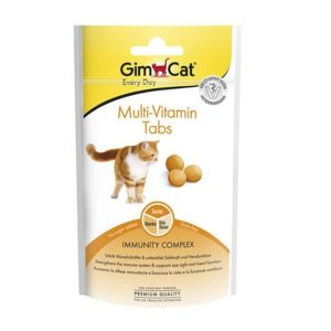 قرص مولتی ویتامین گربه جیم کت 40 گرم