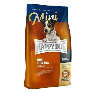 غذای خشک سگ هپی داگ مدل مینی توسکانا عقیم شده ادالت 4 کیلوگرم