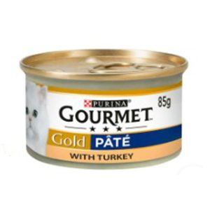 کنسرو پته گربه بالغ گورمت با طعم بوقلمون 85 گرم