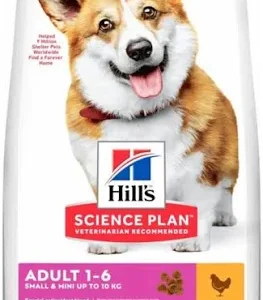 غذای خشک سگ بالغ هیلز مدل اسمال اند مینی با طعم مرغ