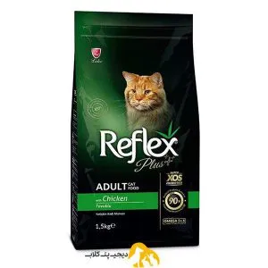 غذای خشک گربه بالغ رفلکس پلاس با طعم مرغ